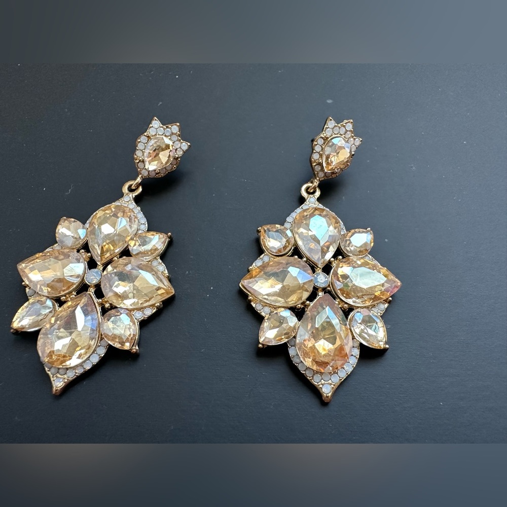 Champagne coloured custom earrings